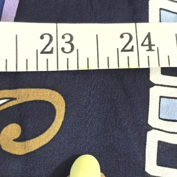 Michael Kors 100% SILK Women SZ L/XL Kaftan Top Blouse Blue Colorful Flowy Bold - Picture 12 of 12